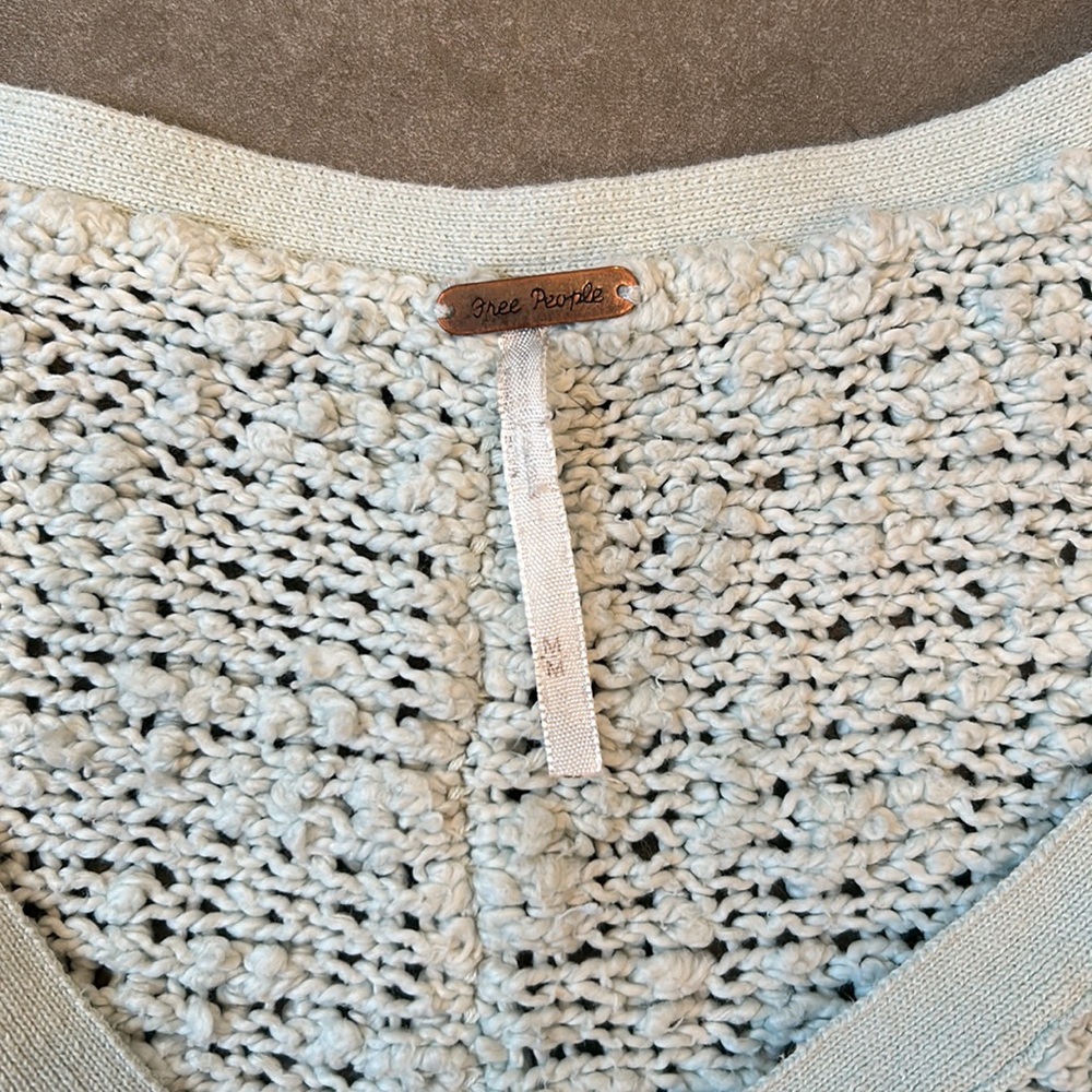 Free People Cotton V-Neck Sweater - Picture 3 of 7